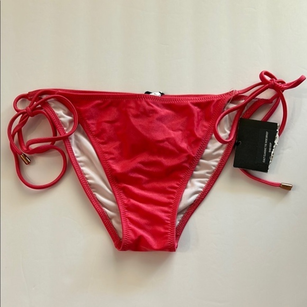 INSIGHT coral pink swing bikini swim bottoms size 4 NWT